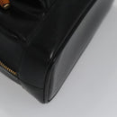 GUCCI Bamboo Body Bag Patent leather Black Gold 003 3444 0127 Auth th5494-15