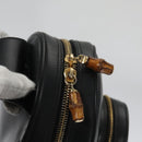 GUCCI Bamboo Body Bag Patent leather Black Gold 003 3444 0127 Auth th5494-19