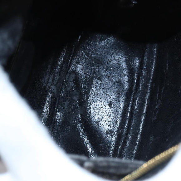 GUCCI Bamboo Body Bag Patent leather Black Gold 003 3444 0127 Auth th5494