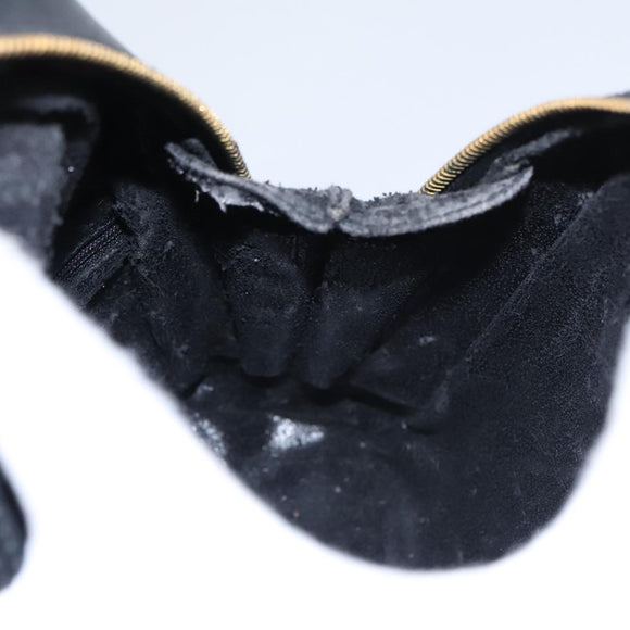 GUCCI Bamboo Body Bag Patent leather Black Gold 003 3444 0127 Auth th5494