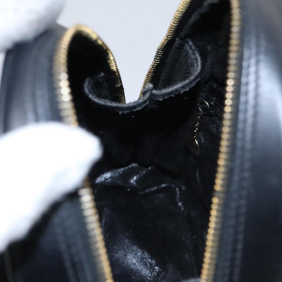 GUCCI Bamboo Body Bag Patent leather Black Gold 003 3444 0127 Auth th5494