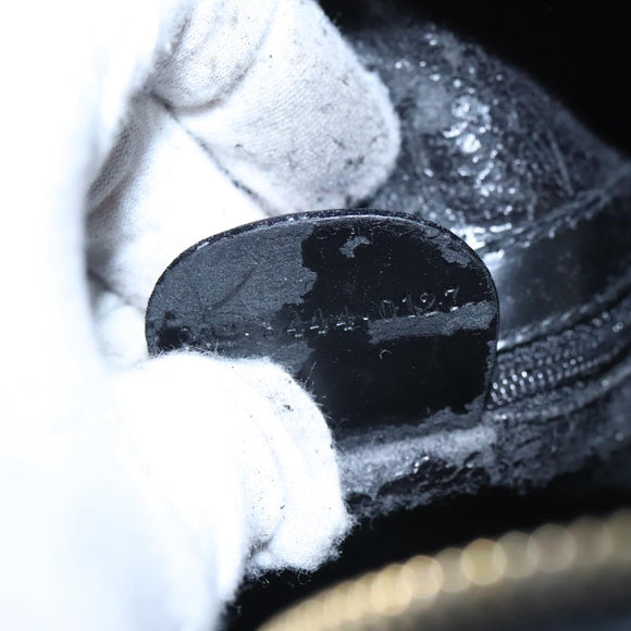 GUCCI Bamboo Body Bag Patent leather Black Gold 003 3444 0127 Auth th5494