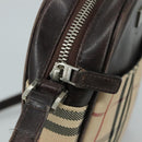 BURBERRY Nova Check Shoulder Bag Canvas Beige Auth th5516-10