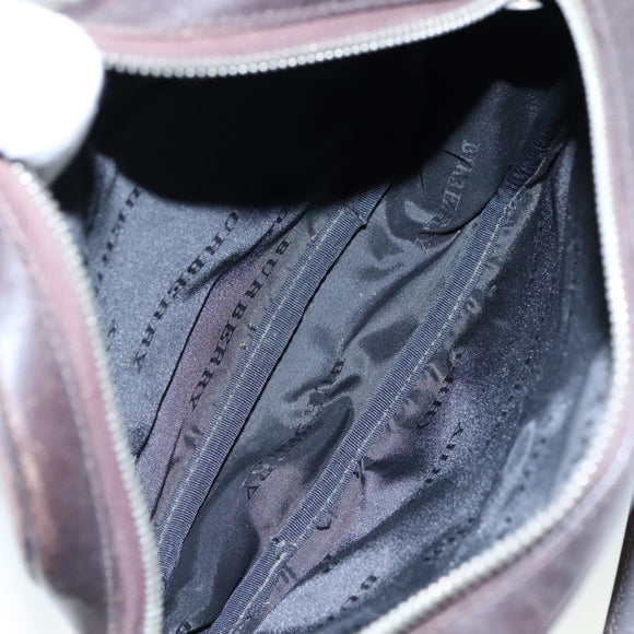 BURBERRY Nova Check Shoulder Bag Canvas Beige Auth th5516