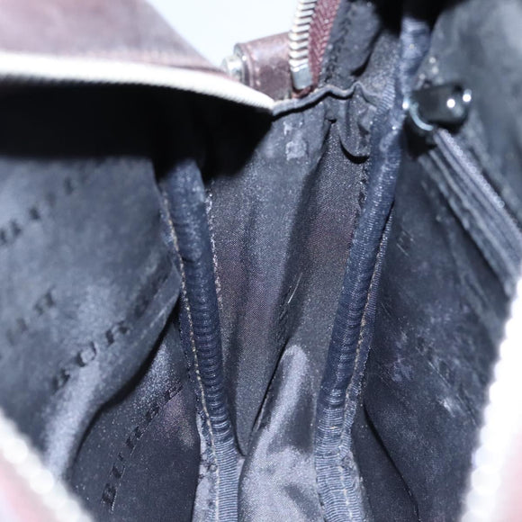 BURBERRY Nova Check Shoulder Bag Canvas Beige Auth th5516