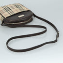 BURBERRY Nova Check Shoulder Bag Canvas Beige Auth th5516-7