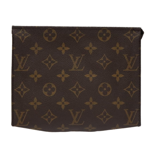 LOUIS VUITTON Monogram Poche Toilette 19 Pouch M47544 LV Auth th5540
