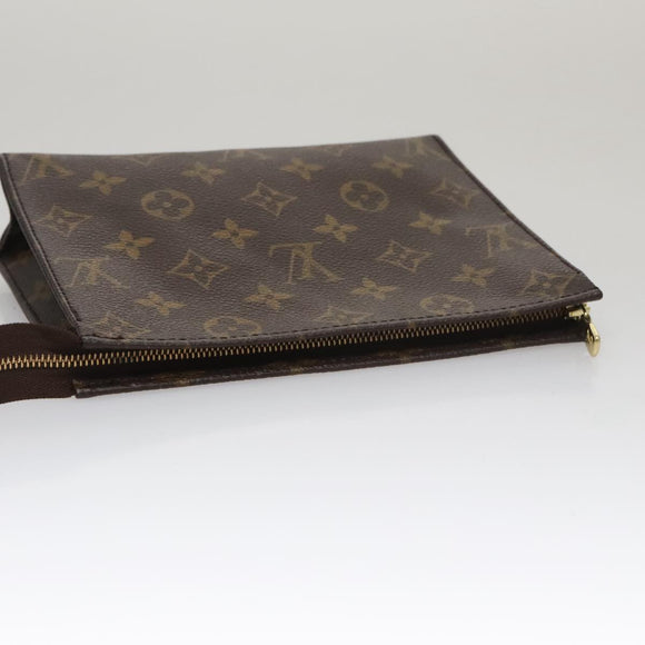 LOUIS VUITTON Monogram Poche Toilette 19 Pouch M47544 LV Auth th5540