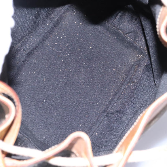 FENDI Pecan Canvas Shoulder Bag PVC Leather Brown Auth th5553