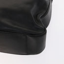GUCCI Bamboo Hand Bag Leather 2way Black Gold 001 2113 1577 Auth th5555-15