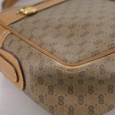 GUCCI Micro GG Supreme Web Sherry Line Shoulder Bag PVC Beige Red Auth th5563-8