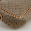 GUCCI Micro GG Supreme Web Sherry Line Shoulder Bag PVC Beige Red Auth th5563-16