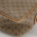 GUCCI Micro GG Supreme Web Sherry Line Shoulder Bag PVC Beige Red Auth th5563-17