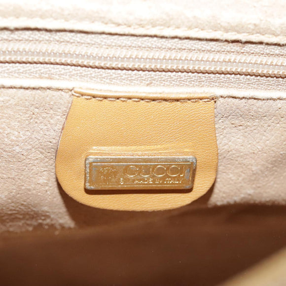 GUCCI Micro GG Supreme Web Sherry Line Shoulder Bag PVC Beige Red Auth th5563