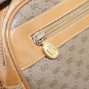 GUCCI Micro GG Supreme Web Sherry Line Shoulder Bag PVC Beige Red Auth th5563-23