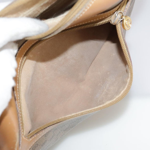 GUCCI Micro GG Supreme Web Sherry Line Shoulder Bag PVC Beige Red Auth th5563