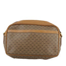 GUCCI Micro GG Supreme Web Sherry Line Shoulder Bag PVC Beige Red Auth th5563-2