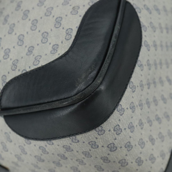 GUCCI Micro GG Supreme Hand Bag PVC 2way Navy Gold 002 58 0033 Auth th5567