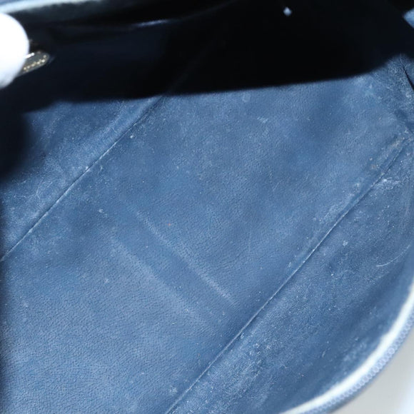 GUCCI Micro GG Supreme Hand Bag PVC 2way Navy Gold 002 58 0033 Auth th5567