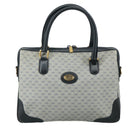 GUCCI Micro GG Supreme Hand Bag PVC 2way Navy Gold 002 58 0033 Auth th5567-13