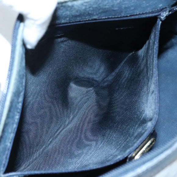 GUCCI Micro GG Supreme Hand Bag PVC 2way Navy Gold 002 58 0033 Auth th5567