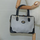 GUCCI Micro GG Supreme Hand Bag PVC 2way Navy Gold 002 58 0033 Auth th5567-23