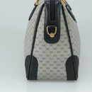 GUCCI Micro GG Supreme Hand Bag PVC 2way Navy Gold 002 58 0033 Auth th5567-3