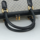 GUCCI Micro GG Supreme Hand Bag PVC 2way Navy Gold 002 58 0033 Auth th5567-7