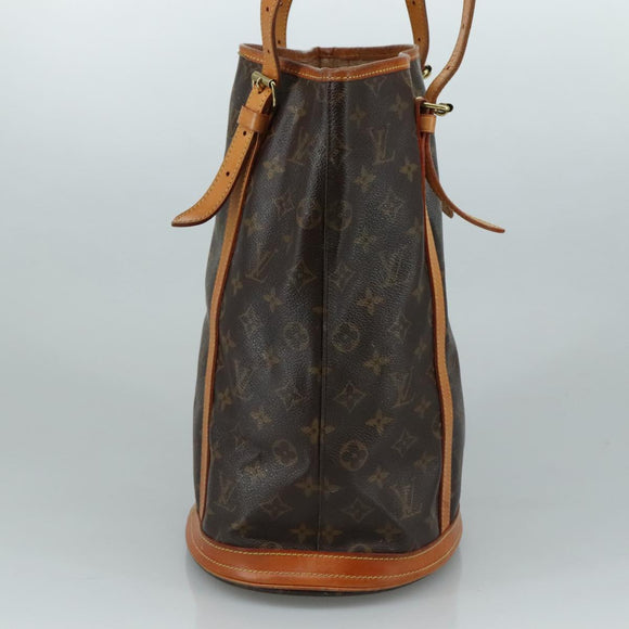 LOUIS VUITTON Monogram Bucket GM Shoulder Bag M42236 LV Auth th5568