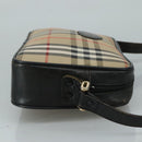 Burberrys Nova Check Shoulder Bag Canvas Beige Auth th5571-3