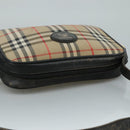 Burberrys Nova Check Shoulder Bag Canvas Beige Auth th5571-6