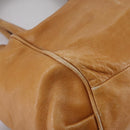 Chloe Etel Hand Bag Leather Brown Gold Auth th5573-9