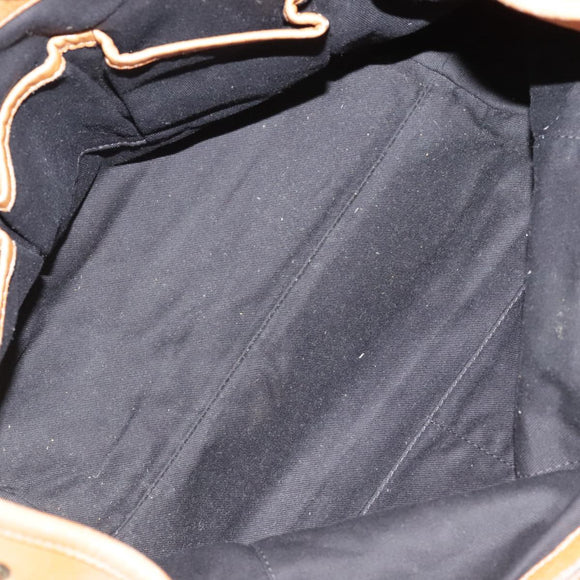 Chloe Etel Hand Bag Leather Brown Gold Auth th5573