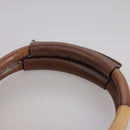 Chloe Etel Hand Bag Leather Brown Gold Auth th5573-8