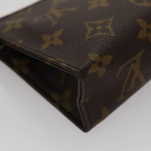 LOUIS VUITTON Monogram Poche Toilette 15 Pouch M47546 LV Auth th5583