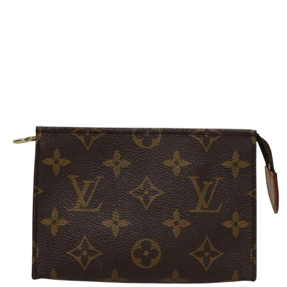 LOUIS VUITTON Monogram Poche Toilette 15 Pouch M47546 LV Auth th5583