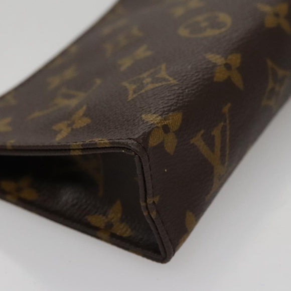 LOUIS VUITTON Monogram Poche Toilette 15 Pouch M47546 LV Auth th5583