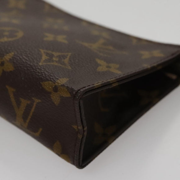 LOUIS VUITTON Monogram Poche Toilette 15 Pouch M47546 LV Auth th5583