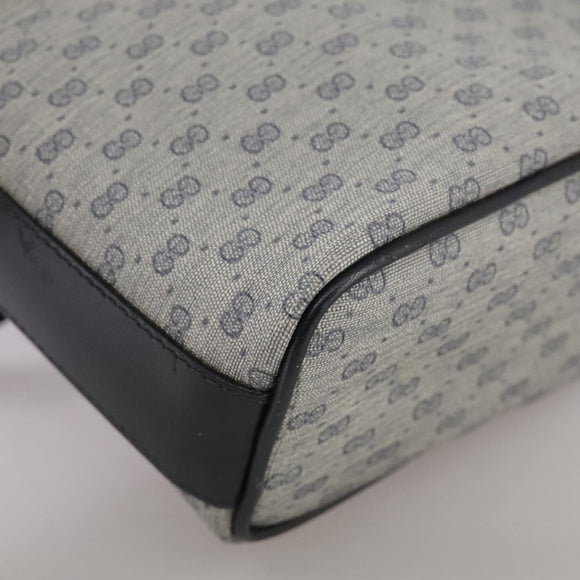 GUCCI Micro GG Supreme Shoulder Bag PVC Navy Gold 007 89 1095 Auth th5584