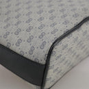 GUCCI Micro GG Supreme Shoulder Bag PVC Navy Gold 007 89 1095 Auth th5584-12