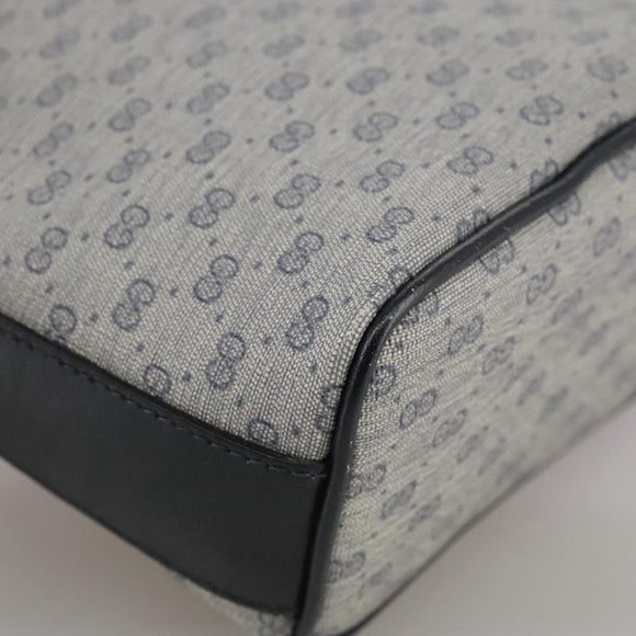 GUCCI Micro GG Supreme Shoulder Bag PVC Navy Gold 007 89 1095 Auth th5584