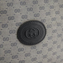 GUCCI Micro GG Supreme Shoulder Bag PVC Navy Gold 007 89 1095 Auth th5584-14