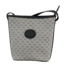 GUCCI Micro GG Supreme Shoulder Bag PVC Navy Gold 007 89 1095 Auth th5584-2