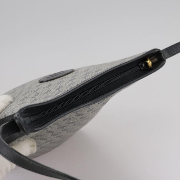 GUCCI Micro GG Supreme Shoulder Bag PVC Navy Gold 007 89 1095 Auth th5584