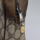 GUCCI GG Supreme Web Sherry Line Clutch Bag PVC Beige Red Green Auth th5590-14