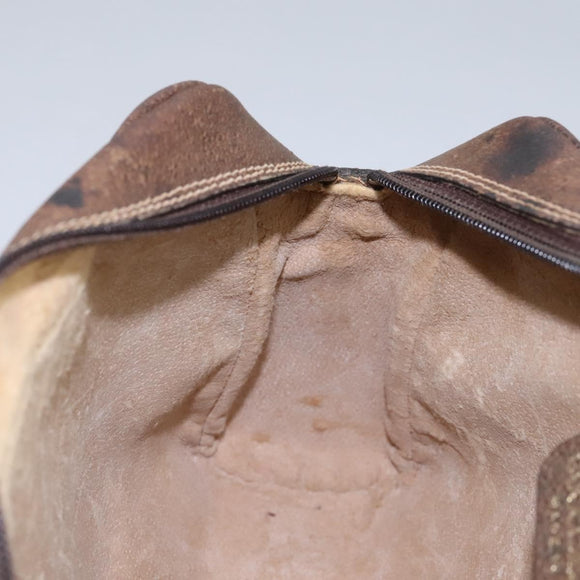 GUCCI GG Supreme Web Sherry Line Clutch Bag PVC Beige Red Green Auth th5590