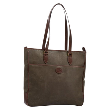 GUCCI Tote Bag Canvas Khaki 002 39 0149 Auth th5601