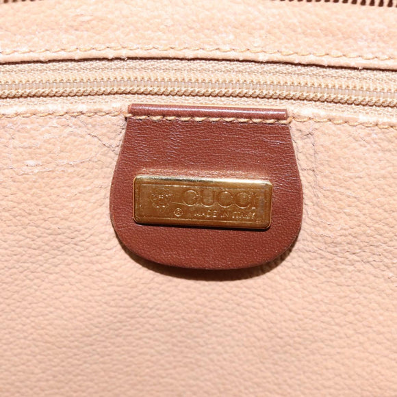 GUCCI Tote Bag Canvas Khaki 002 39 0149 Auth th5601