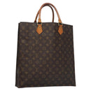 LOUIS VUITTON Monogram Sac Plat Hand Bag M51140 LV Auth th5607-1