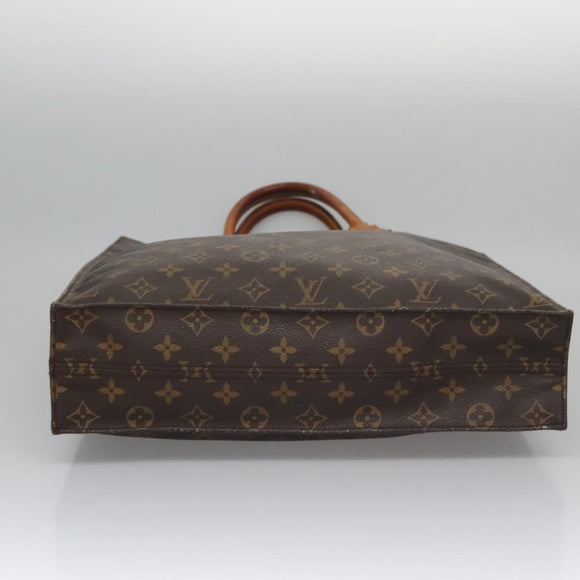 LOUIS VUITTON Monogram Sac Plat Hand Bag M51140 LV Auth th5607